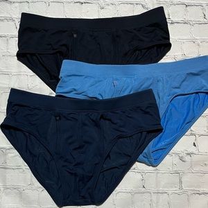 Mack Weldon 3 pack Silver HD Micro Modal Briefs Size M